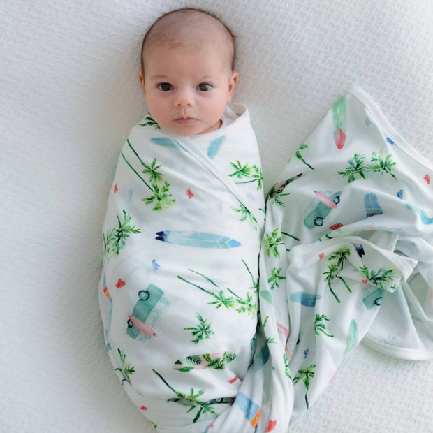 Chasing Waves - Swaddle & Beanie set Anchor&Arrow 