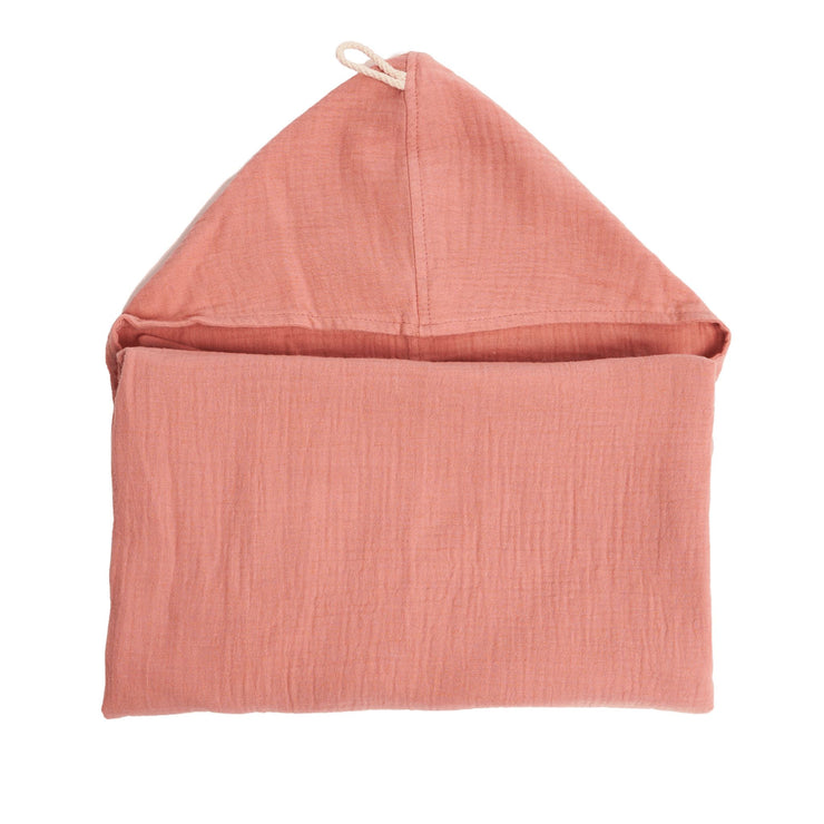 Soft Organic Hooded Towel Love & Lee Pink Clay 